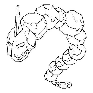 Onix coloring page 