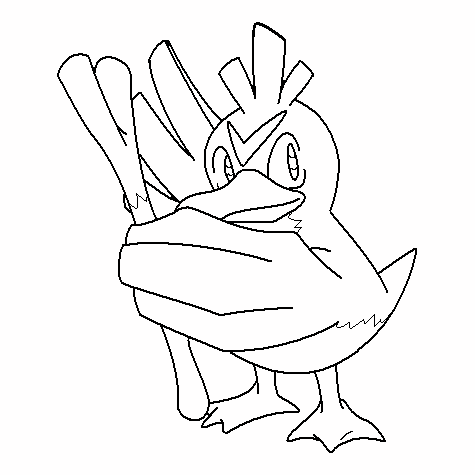 Galarian Farfetch'd Pokemon Coloring Pages.  Pokemon coloring pages,  Pokemon coloring, Coloring pages