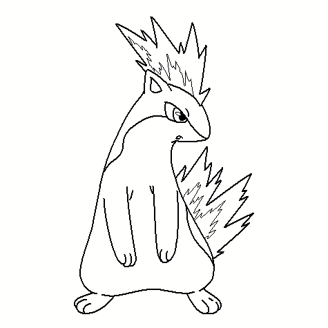 156-Quilava Coloring Page by Nikki-M-Garrett on DeviantArt
