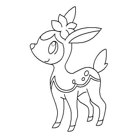 🧡 How to draw Pokemon Deerling - Cute Pokemon - 포켓몬 그리는