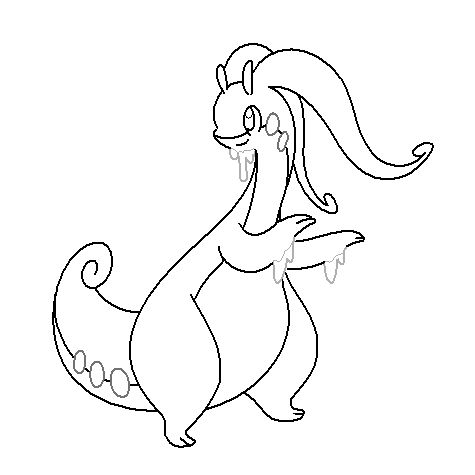 Goodra Color In 706-Goodra Coloring Page by Nikki-M-Garrett on DeviantArt