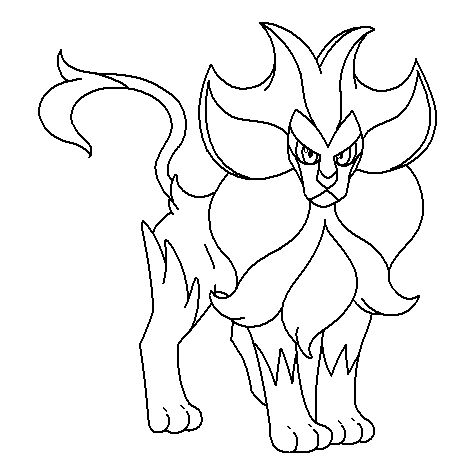 668-Pyroar Male Coloring Page by Nikki-M-Garrett on DeviantArt