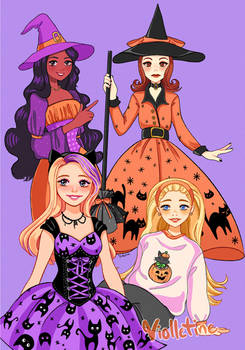 Halloween Barbies