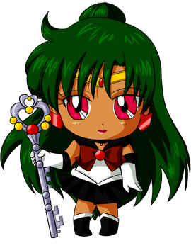 Commission: Chibi Sailor Pluto for Katie0513