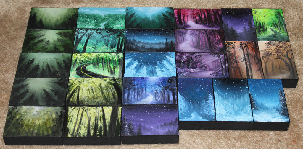 Mini Artomat Forests 26-50 by crazycolleeny