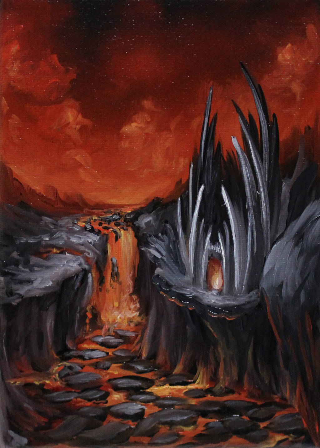 Evil Lava Castle by crazycolleeny