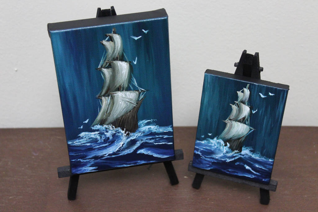 Two small ships by crazycolleeny