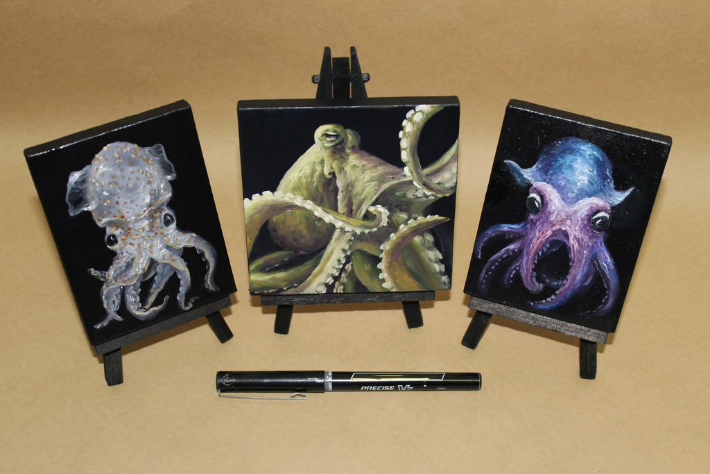Mini Cephalopods by crazycolleeny