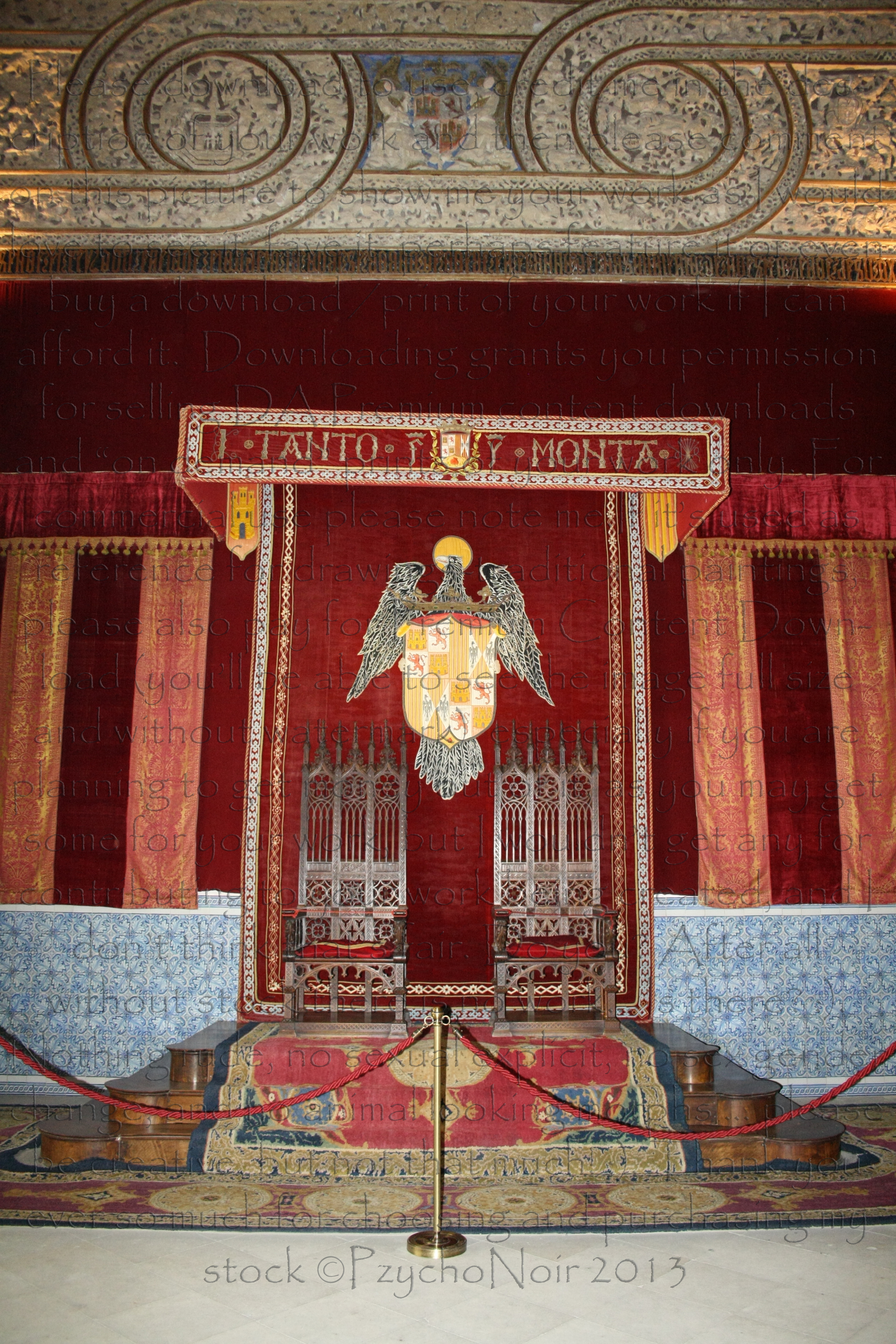 Spanish Throne with flash stock