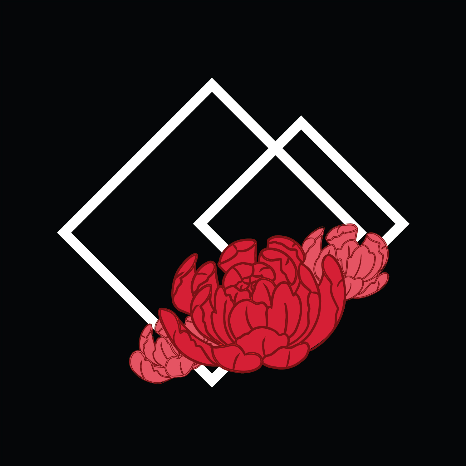 Red Peony Design