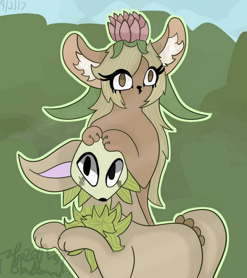 April Raspberry Person April and Spirit by RazBerryPeaches on DeviantArt