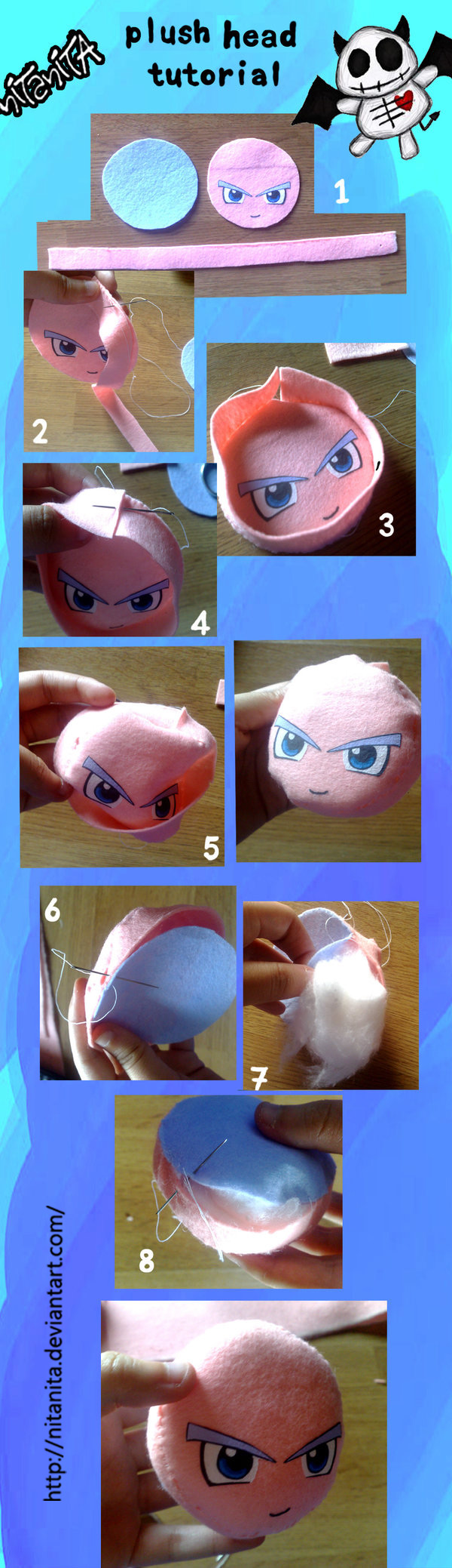 Plush head tutorial