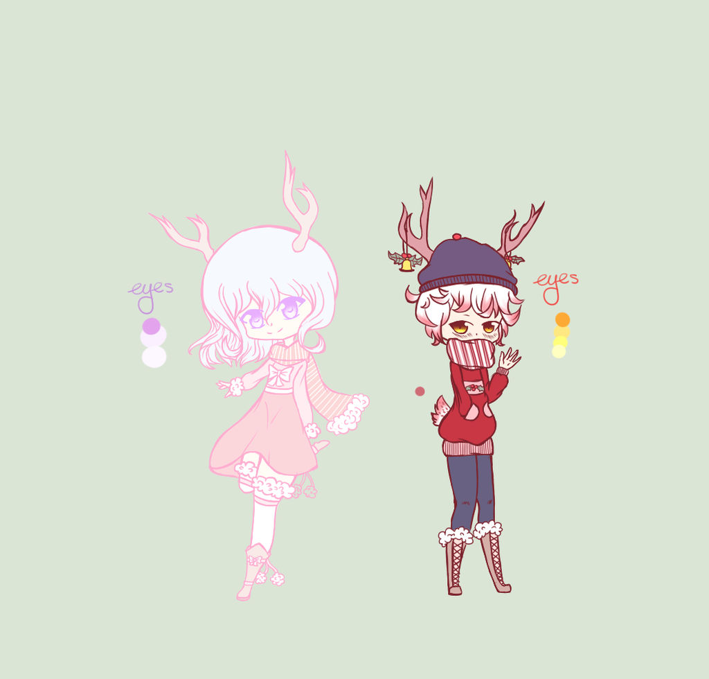 Reindeer Adopts CLOSED by Jade-Hearts-Art