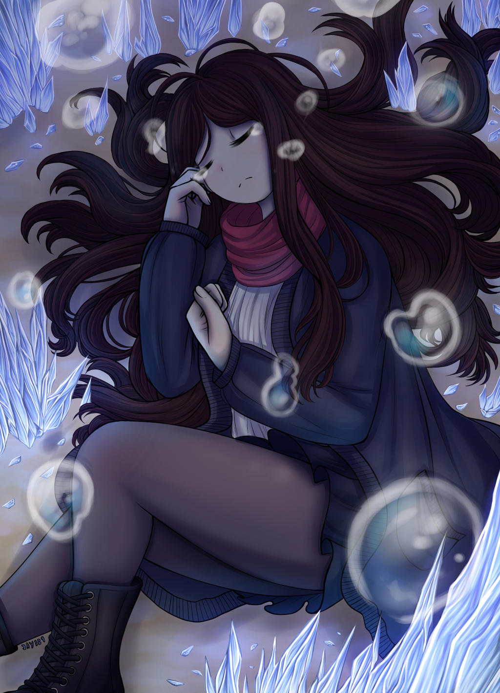 Underwater Tears by Jade-Hearts-Art