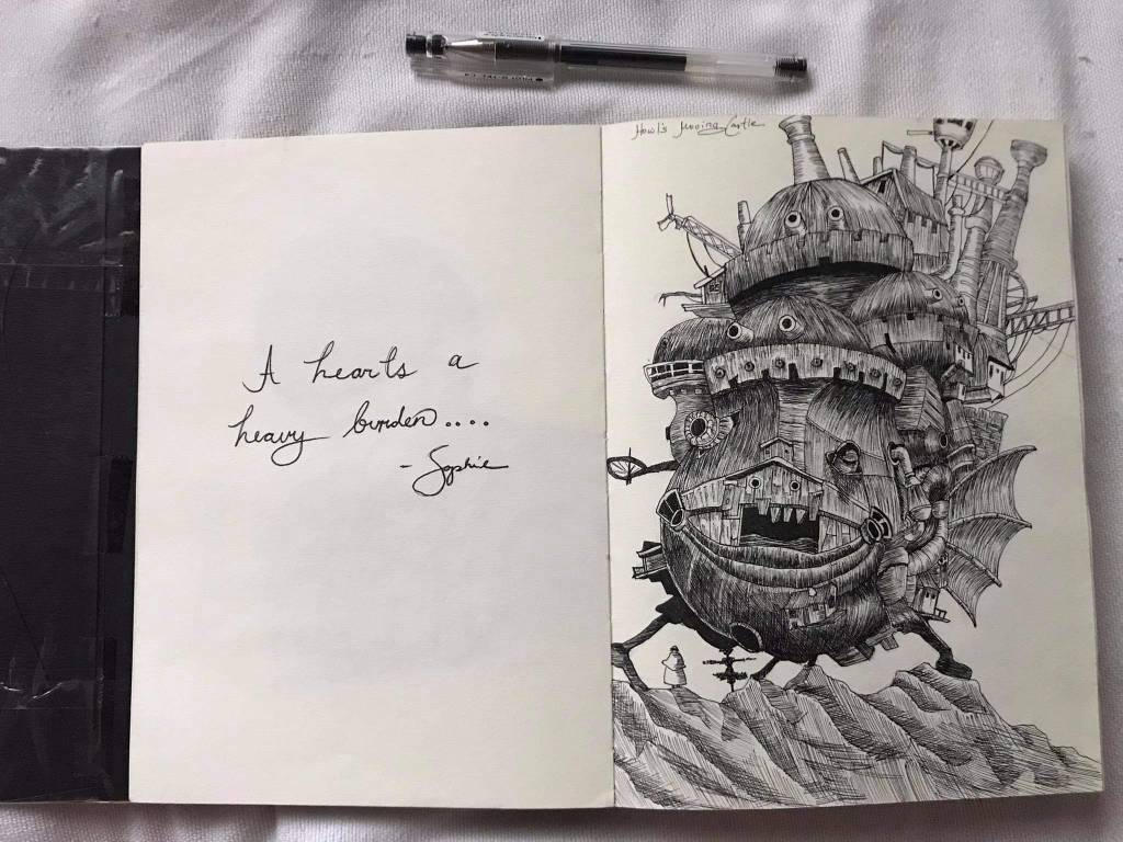 Howl's Moving Castle drawing by melancholyrue on DeviantArt