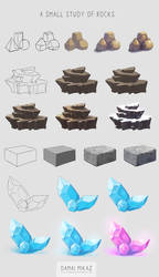A small study of rocks by DamaiMikaz