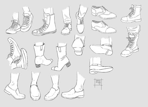 Sketchdump November 2016 [Shoes]