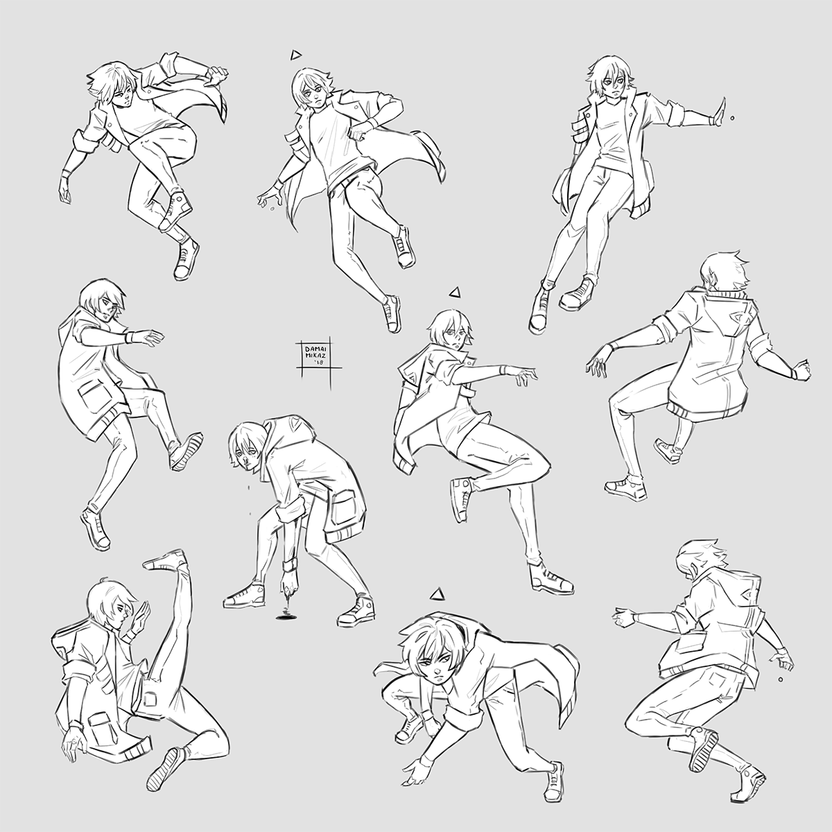 Sketchdump January 2020 [Child poses] by DamaiMikaz on DeviantArt