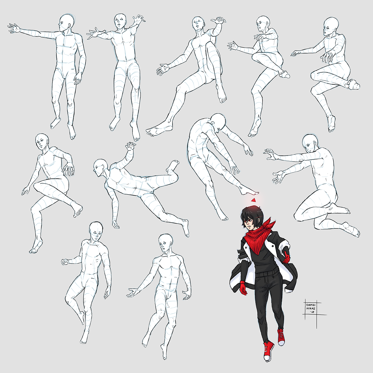 Flying Poses Reference.