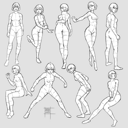 picture Shy Anime Pose Reference Female shy steamer hobbyist general artist
