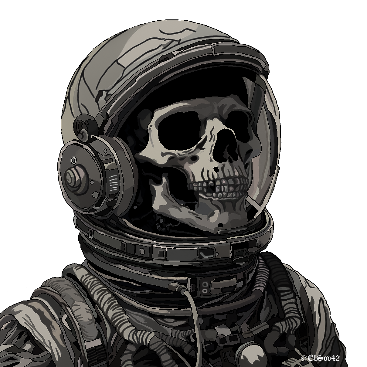 skeleton astronaut by zarfdan Remake ElSov42 by ElSoviet42 skeleton astronaut by zarfdan Remake ElSov42 by ElSoviet42