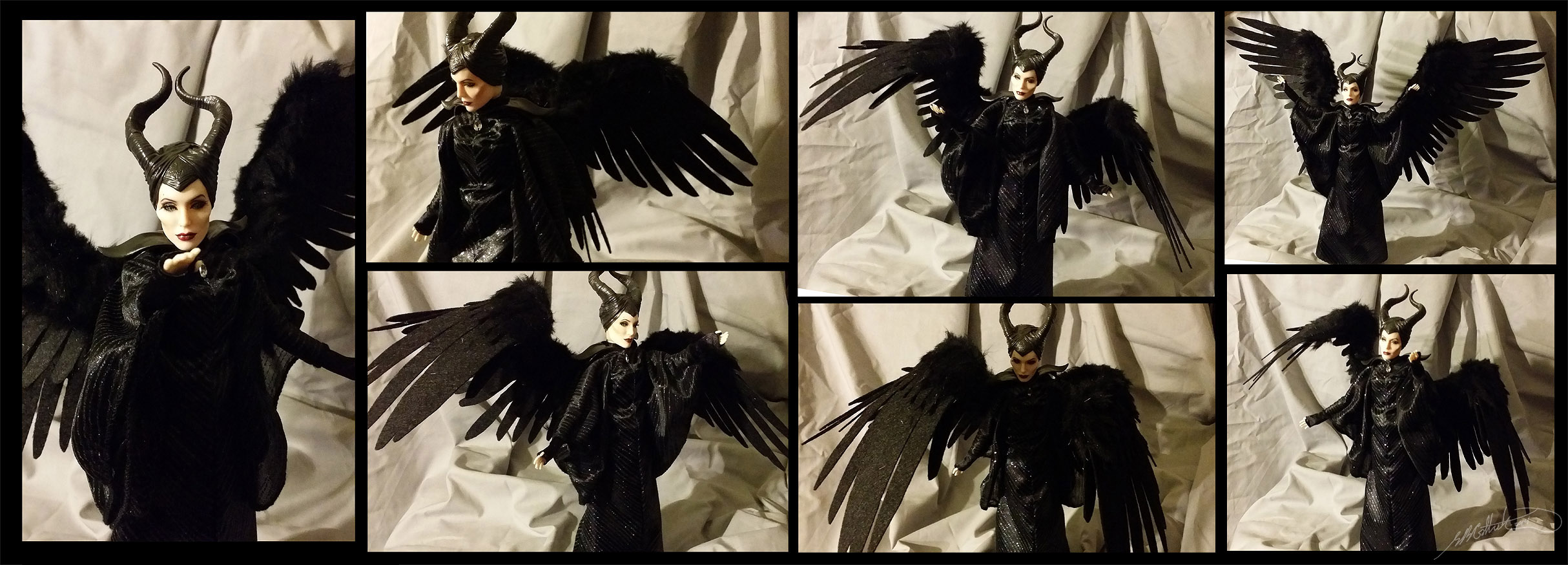 Winged Maleficent Art Doll