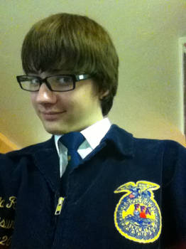 just me in my official FFA dress (not a girly dres