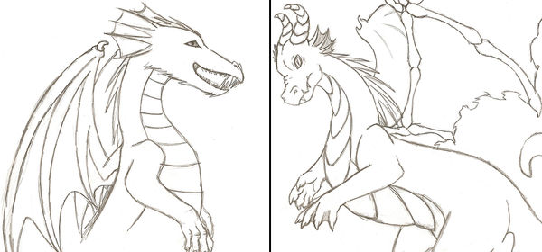 Dragons Before and After by Who-Took-My-Pie on DeviantArt