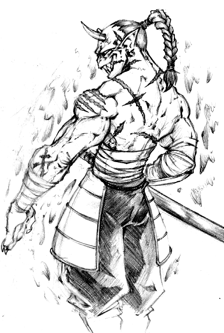Demon Samurai by BiggCaZ on DeviantArt