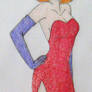 April as Jessica Rabbit