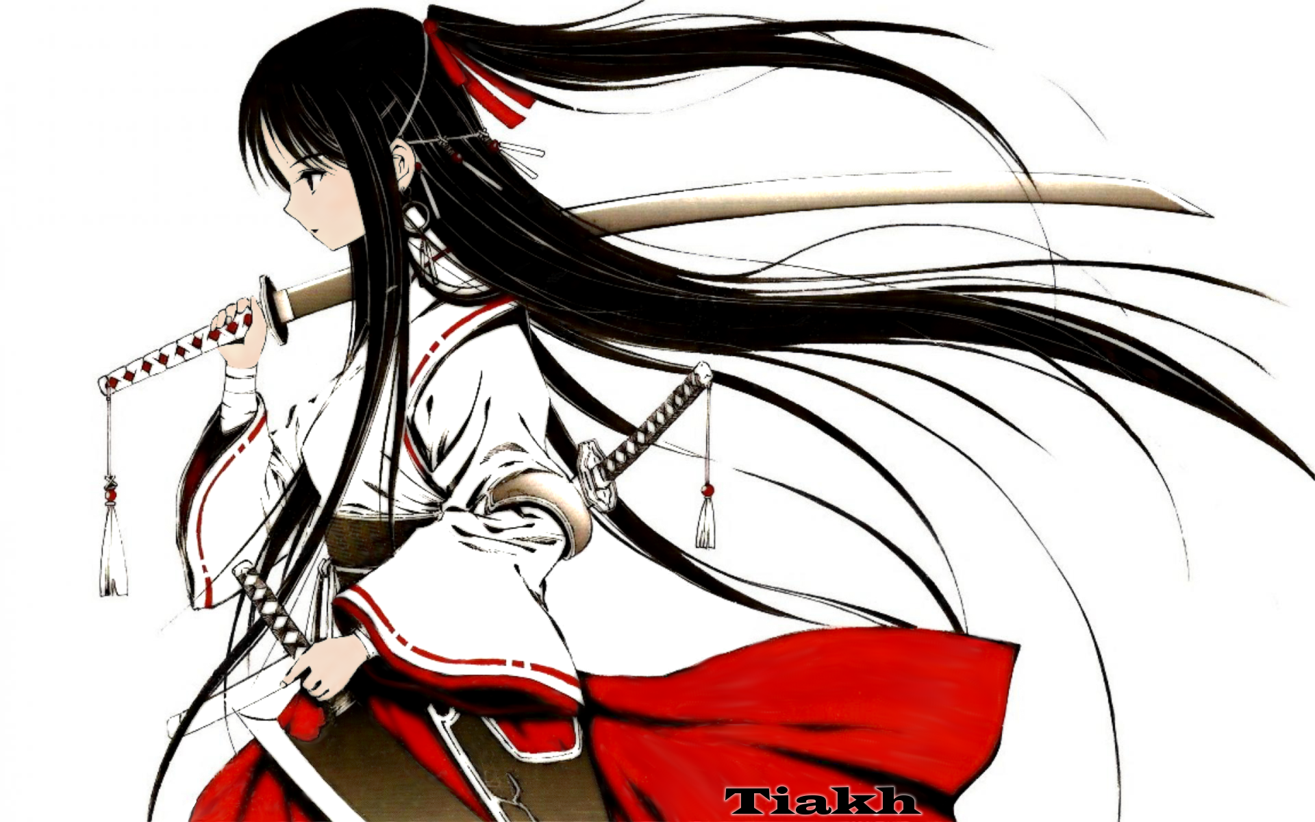 Anime girl PNG transparent image download, size: 1920x1200px