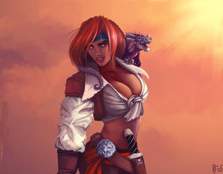 Trying that pirate lass again by BluntieDK