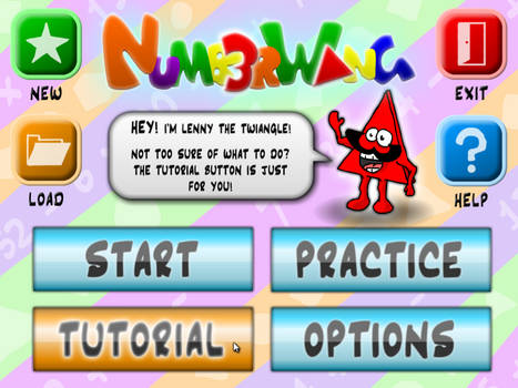 NumberWang Main Menu