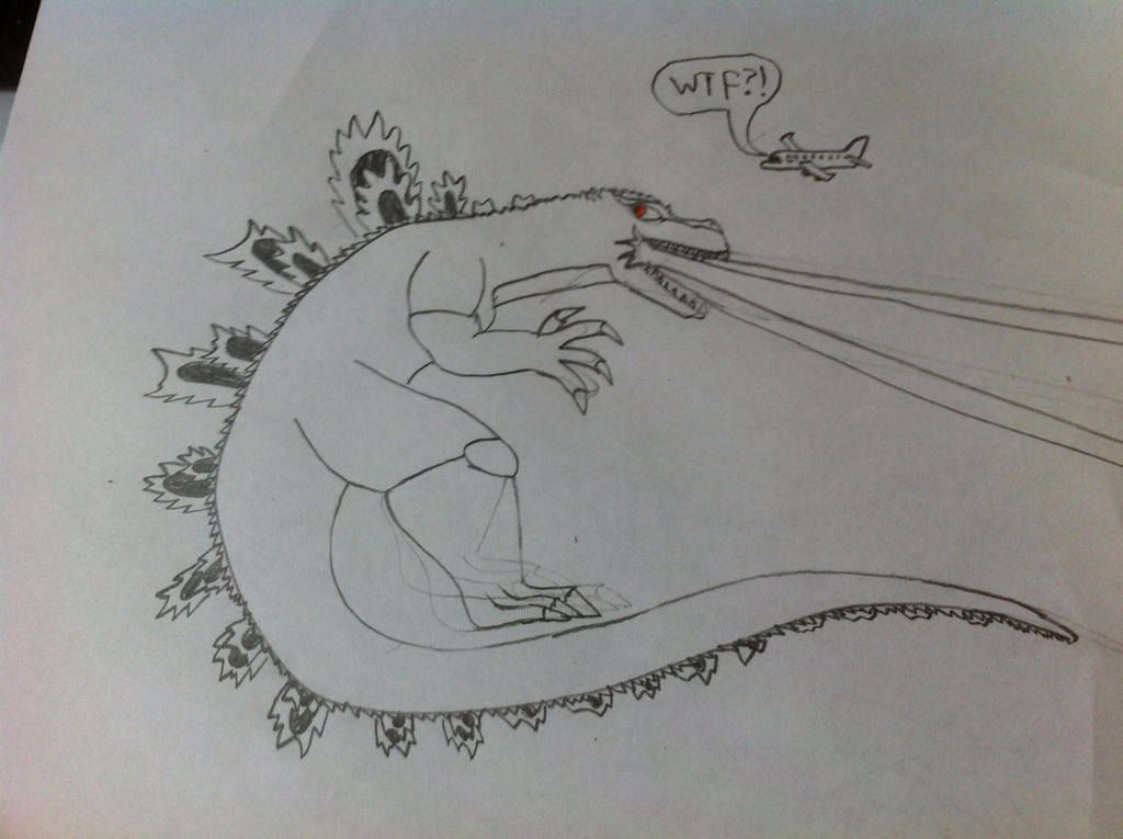 Godzilla Flying by Kaijufan113 on DeviantArt