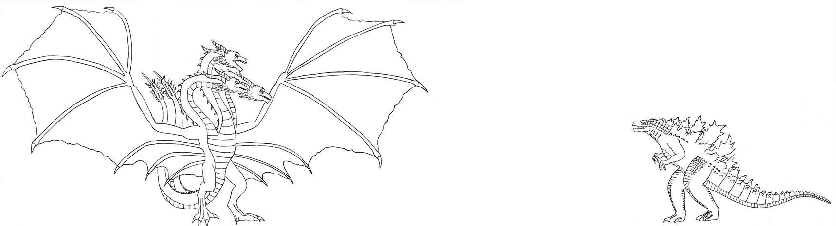 Godzilla king of the monsters coloring pages