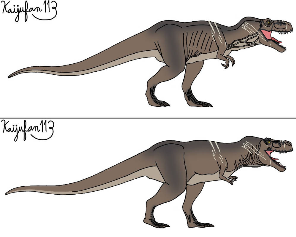 Rexy 2018 and Accurate Rexy by KaijuFan113 on DeviantArt