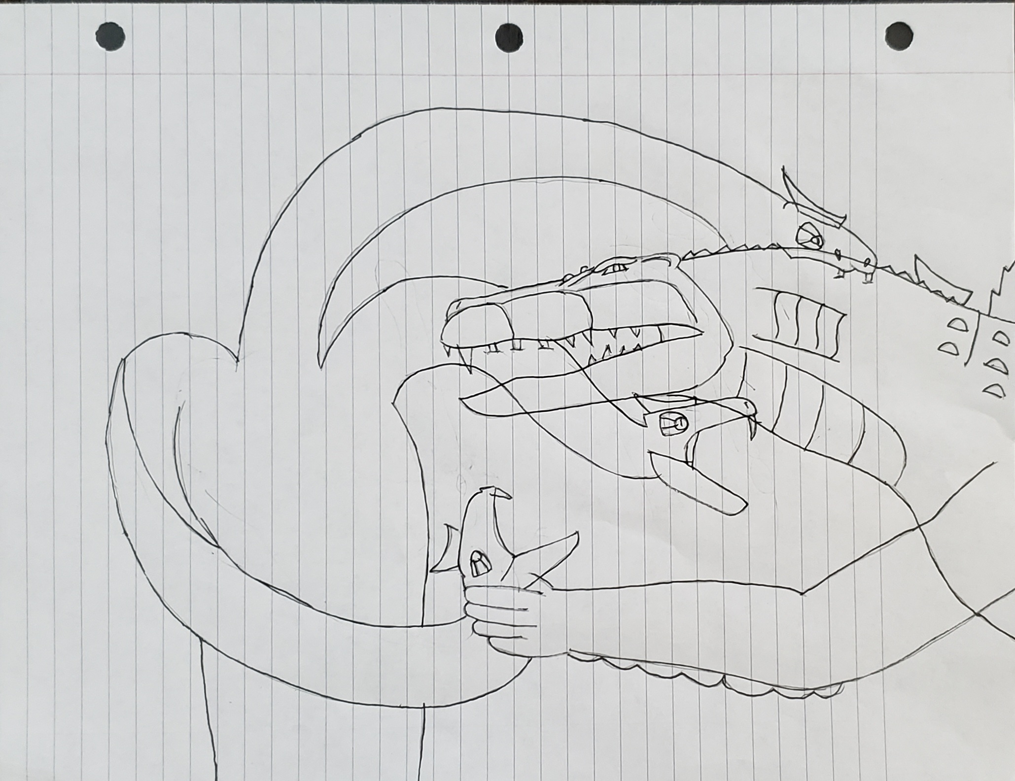 Croczilla Deviantart Class Doodle #41 - Croczilla VS King Ghicobrah by KaijuFan113 on DeviantArt