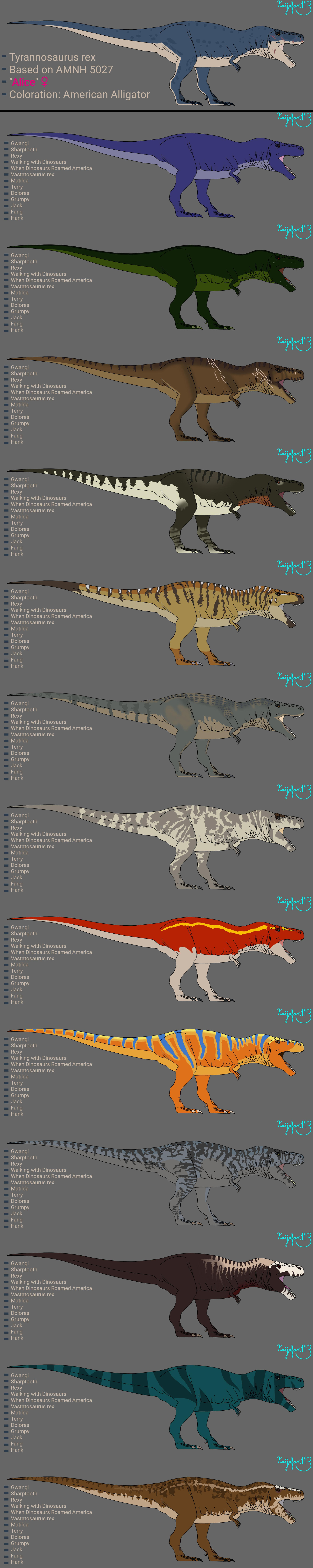 Rex Color T Rex Color Code