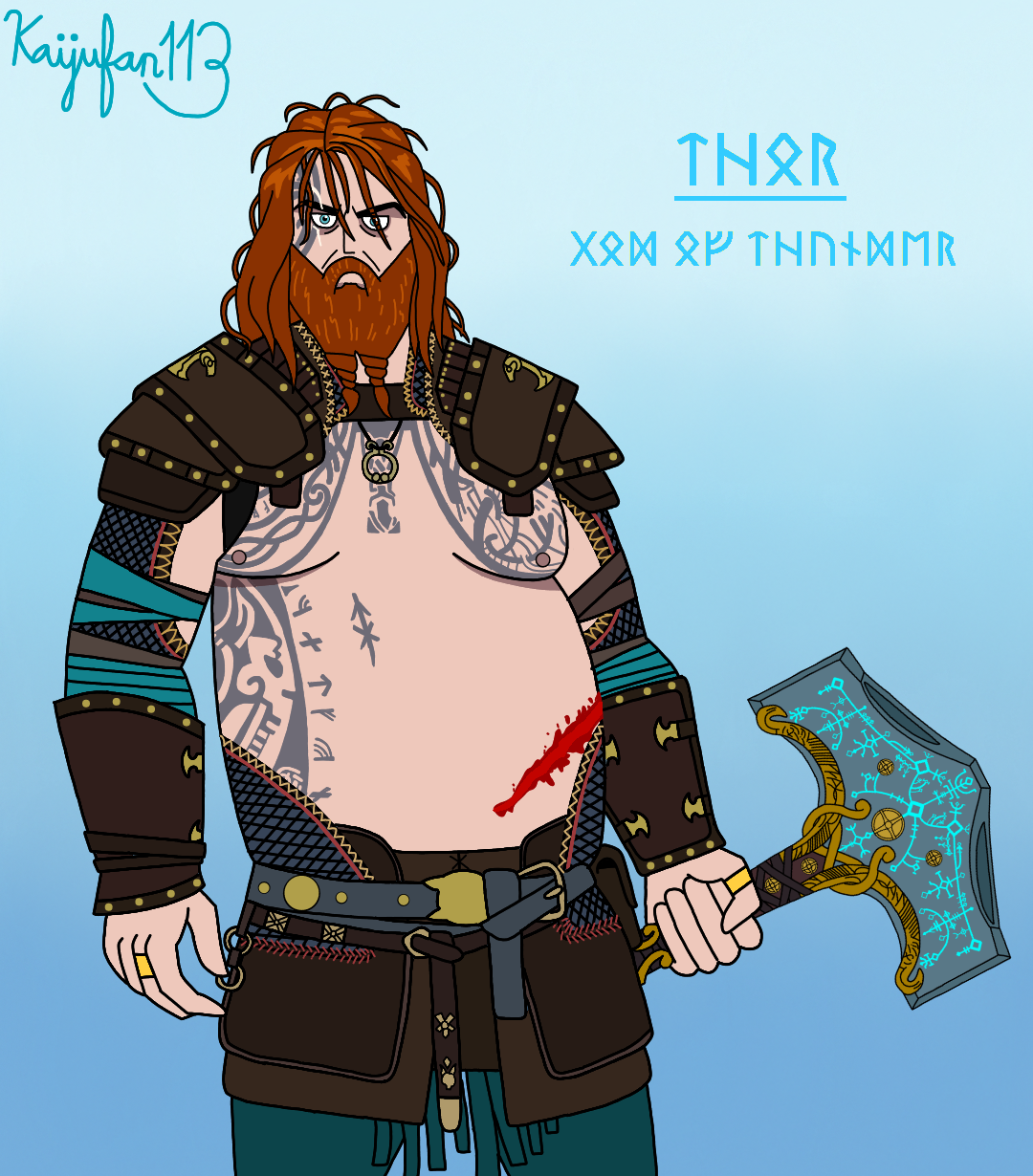 Thor God of War by wingzerox86 on DeviantArt