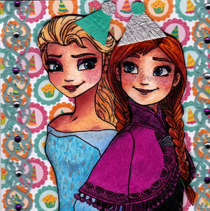 Birthdaycard Frozen