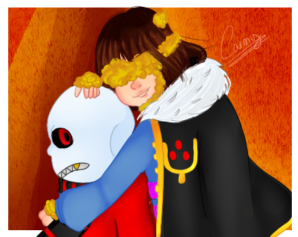 Sans y Frisk-Flowerfell