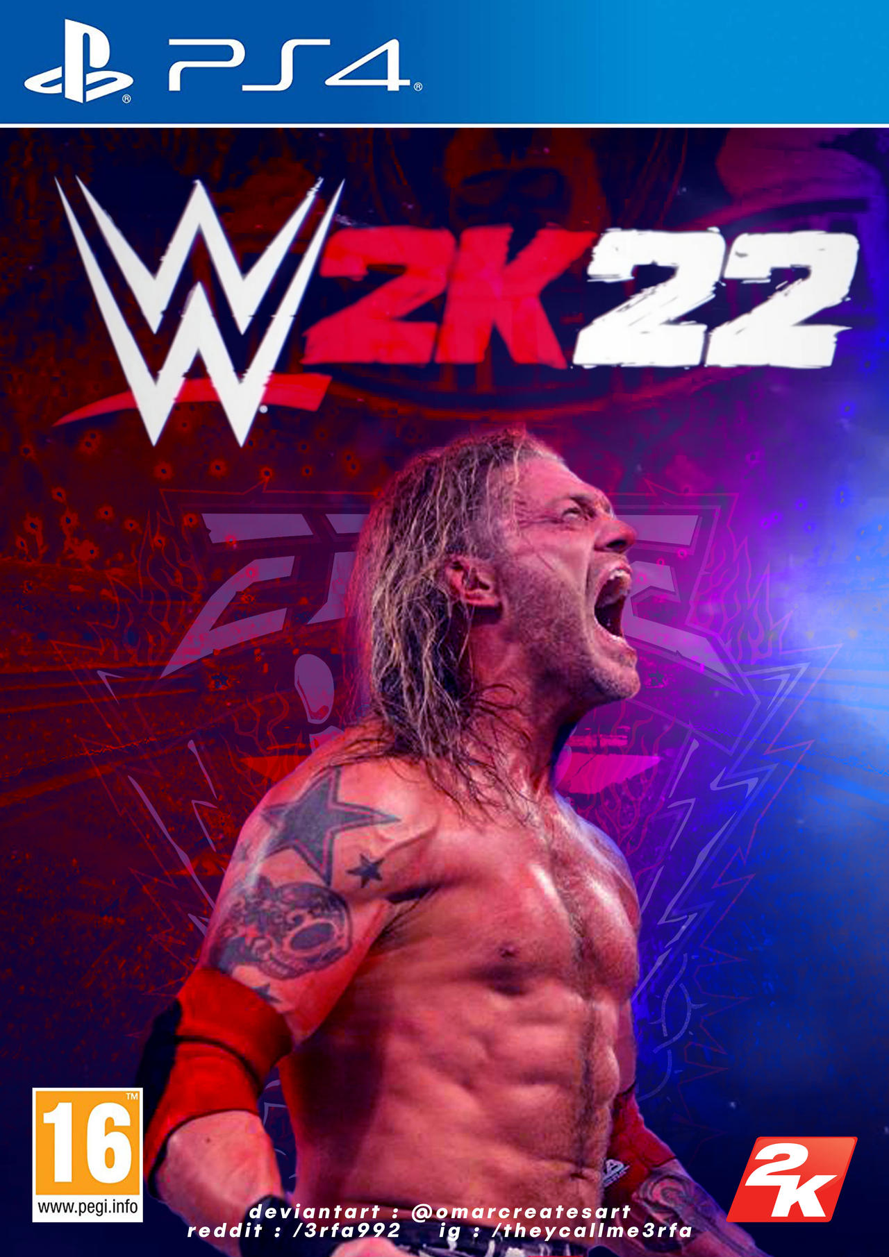 Wwe 2k22 Custom Edge Cover By Omarcreatesart On Deviantart