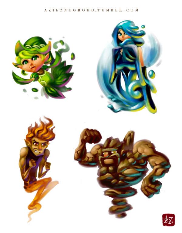 Elementals by MIGHT99 on DeviantArt