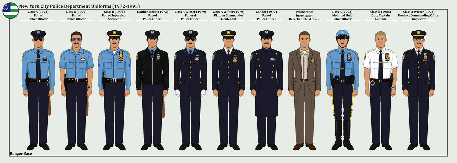 New York Police Department Uniforms (1972-1995) by An-Assortment on ...