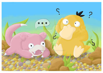 Psyduck and Slowpoke