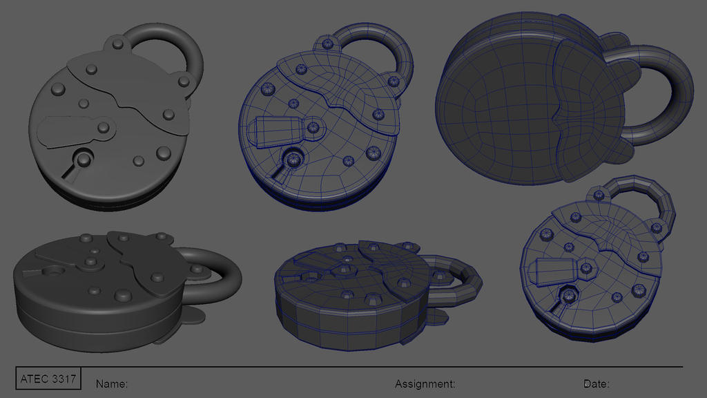 Triple Lock Model Mod Lock Model Sheet by KeatonHedgecoke on DeviantArt