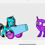 Rainboo sees sparkle half Pibby glitched