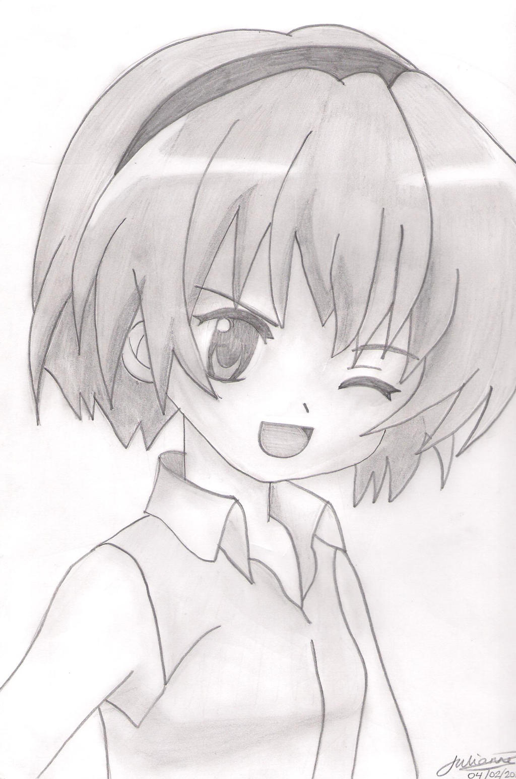 How To Draw Rika Furude From When They Cry – Mangajam.com