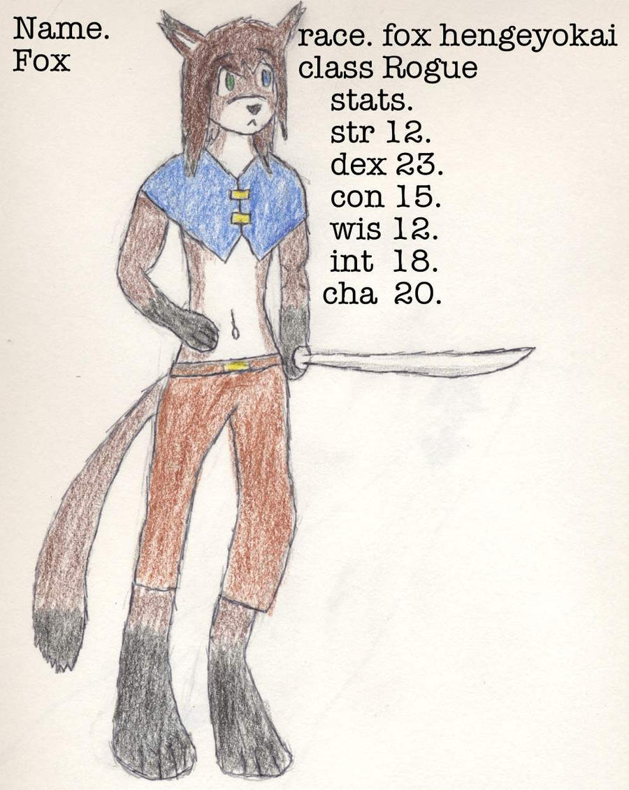 Fox in dnd by masterredwood on DeviantArt