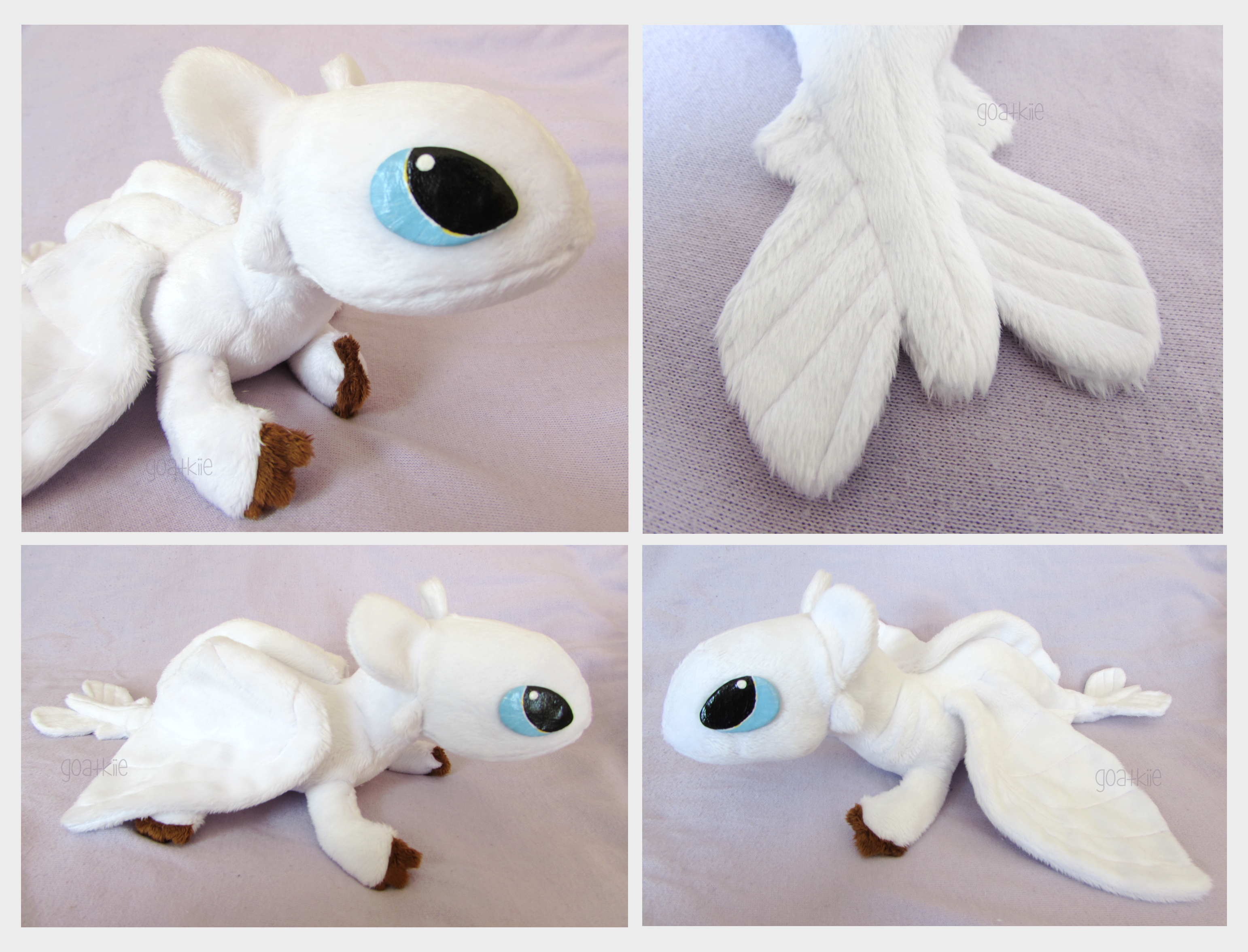 4 SALE Light Fury Plush - How to train your dragon by drowsydolls on DeviantArt